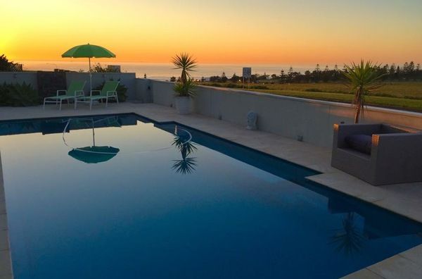 Large, modern beach house, spectacular views, sunny, happy home.